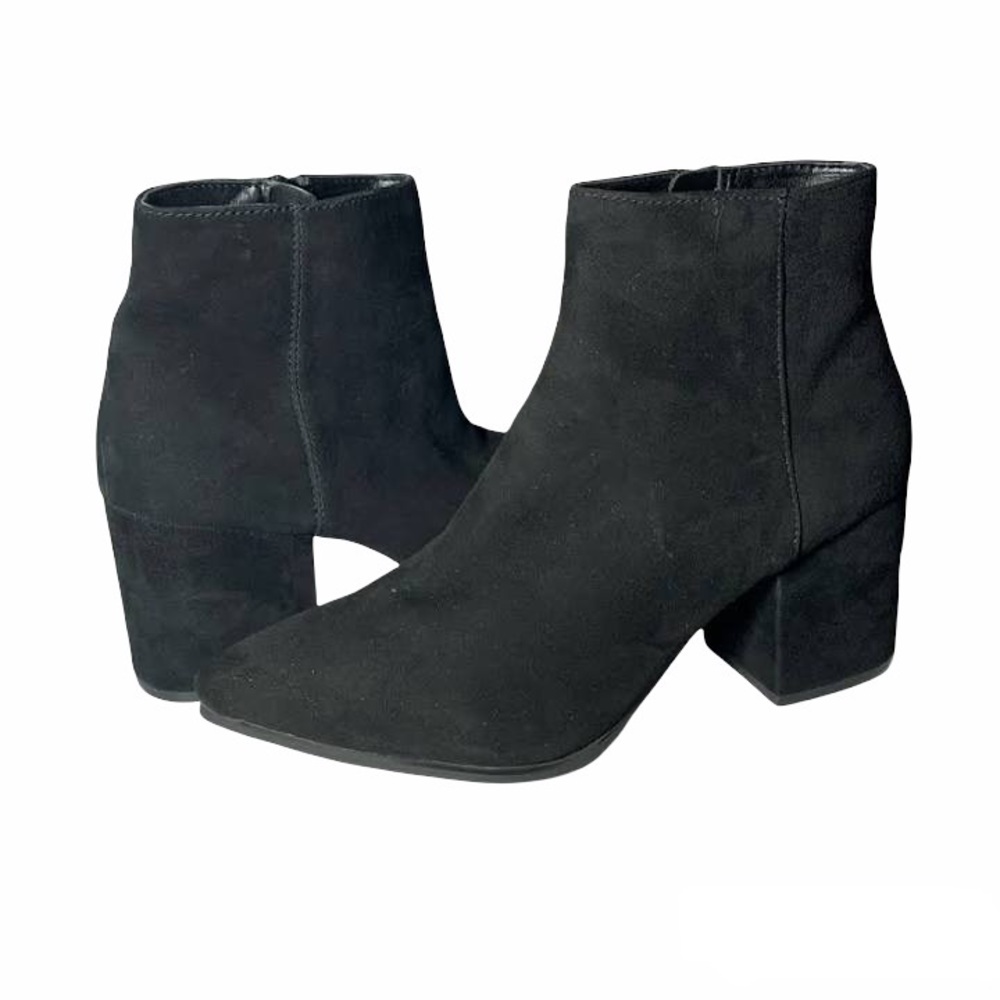 Aldo black ankle booties with heel
